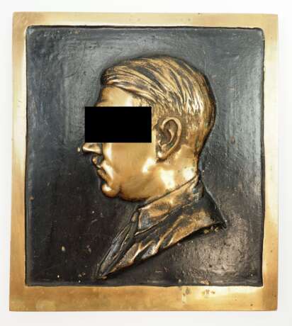 Adolf Hitler Bronze Plakette. - photo 1