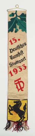 Deutsches Reich: Fahnenband 15. Deutsches Turnfest - Stuttgart 1933. - Foto 1