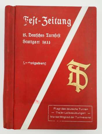 Deutsches Reich: Fest-Zeitung 15. Deutsches Turnfest - Stuttgart 1933. - Foto 1