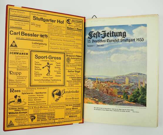 Deutsches Reich: Fest-Zeitung 15. Deutsches Turnfest - Stuttgart 1933. - Foto 2