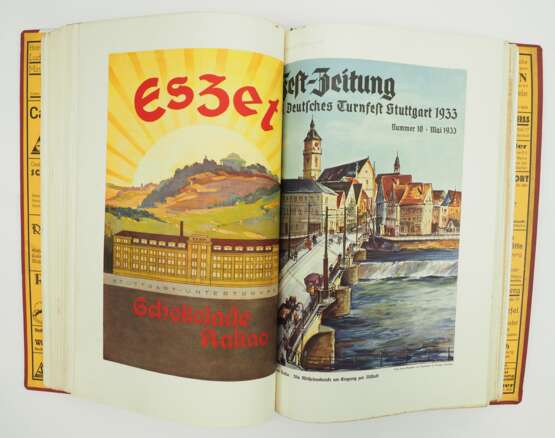 Deutsches Reich: Fest-Zeitung 15. Deutsches Turnfest - Stuttgart 1933. - Foto 4