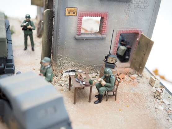 Wehrmacht Diorama Soldaten bei der Rast. - photo 3