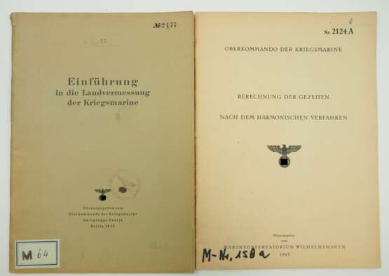 Kriegsmarine: Berechnung der Gezeiten / Einführung in die Landvermessung. - photo 1