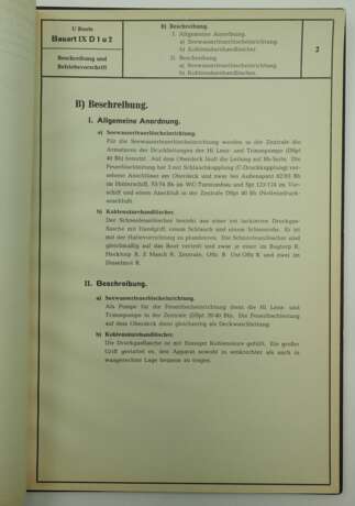 Kriegsmarine: Beschreibung und Betriebsvorschrift Feuerlöschanlage für U-Boote Typ D 1 u. 2. - Foto 4