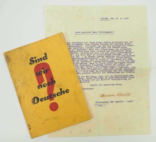 Adolf Hitler Bibliothek: Schmidt, Hermann: Sind wir noch Deutsch. - photo 1