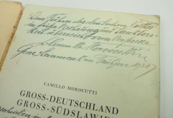 Adolf Hitler Bibliothek: Morocutti, Camillo: Gross-Deutschland Gross-Südslawien. - photo 2