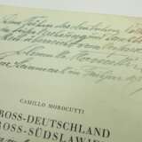 Adolf Hitler Bibliothek: Morocutti, Camillo: Gross-Deutschland Gross-Südslawien. - photo 2