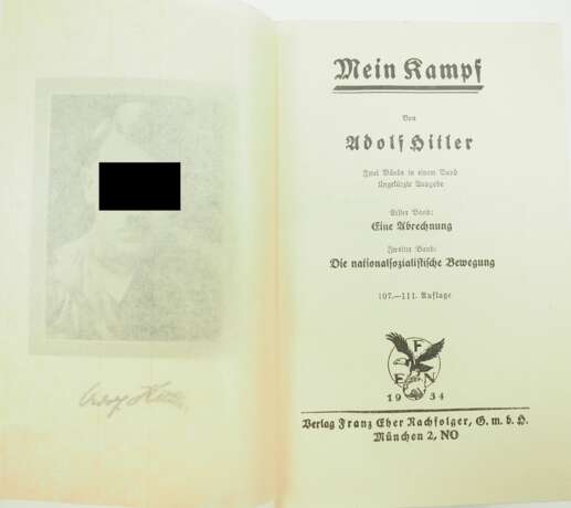 Hitler, Adolf: Mein Kampf. - фото 2