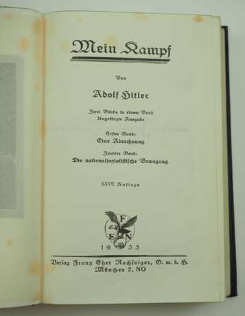 Hitler, Adolf: Mein Kampf. - фото 2