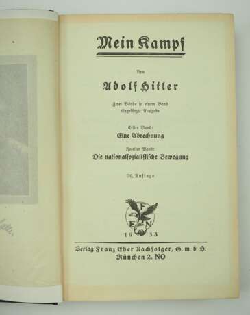 Hitler, Adolf: Mein Kampf. - фото 2