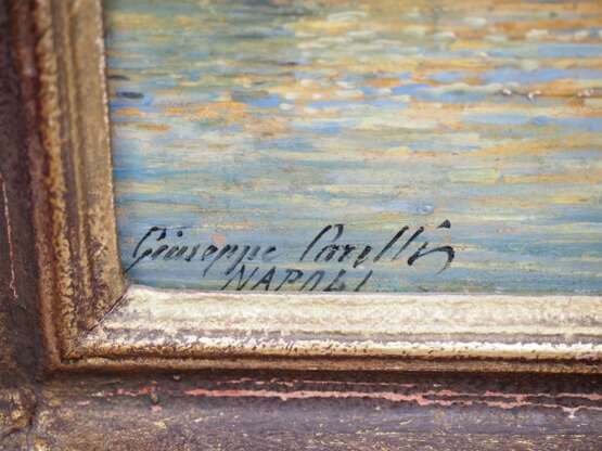 Carelli, Giuseppe (Neapel 1858 - 1921): Fischer vor der Küste Neapels. - фото 3