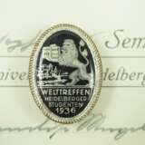 Universität Heidelberg: Abzeichen auf das Welttreffen Heidelberger Studenten 1936. - photo 1