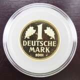 BRD: 1 Deutsche Mark GOLD 2001. - фото 1