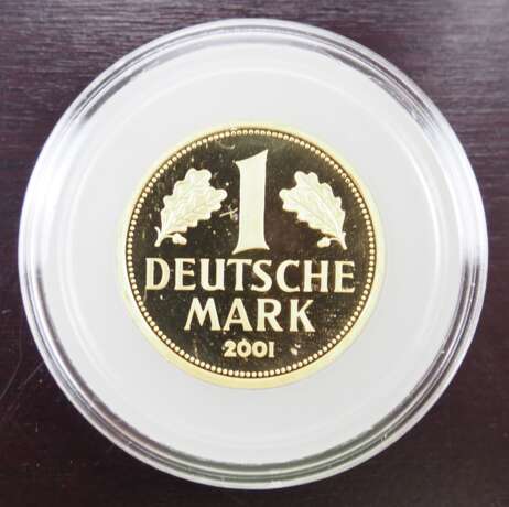 BRD: 1 Deutsche Mark GOLD 2001. - Foto 1