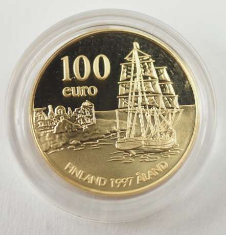 Finnland: Aaland 100 Euro GOLD. - Foto 1