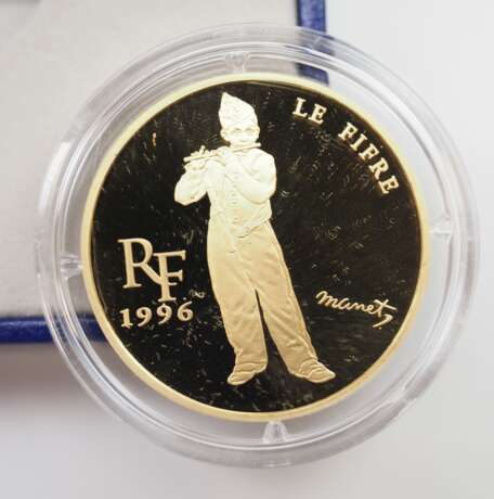 Frankreich: GOLD Gedenkmünzen Trésors des Musées d'Europe - Le Fifre de Edouard Manet. - photo 3