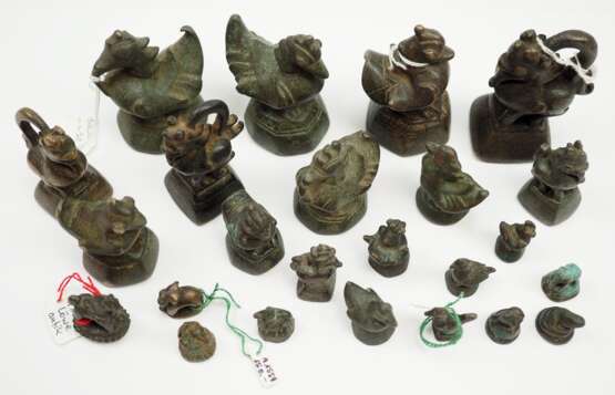 China: Opium Gewichte Sammlung. - photo 2