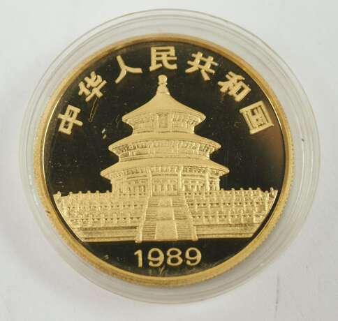 China: Panda Satz GOLD 1989 - 5 Münzen. - Foto 3