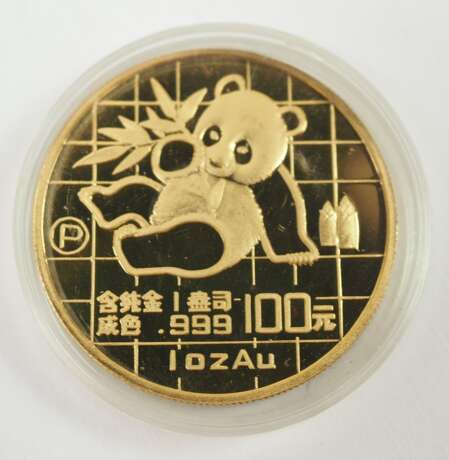 China: Panda Satz GOLD 1989 - 5 Münzen. - photo 4