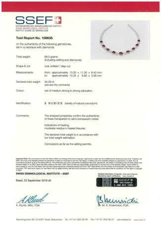 GROUP OF RUBY AND DIAMOND JEWELLERY - Foto 4