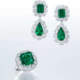 EMERALD AND DIAMOND RING, MOUNT BY CARTIER - photo 2