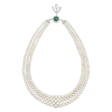 BHAGAT NATURAL PEARL, EMERALD AND DIAMOND NECKLACE - Auktionspreise