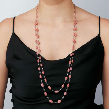 CONCH PEARL AND DIAMOND NECKLACE - photo 2