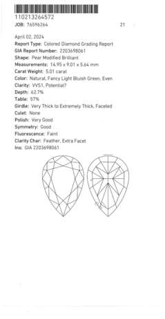 AN ELEGANT COLOURED DIAMOND AND DIAMOND RING - photo 7