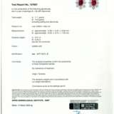 SPINEL AND DIAMOND EARRINGS - Foto 4