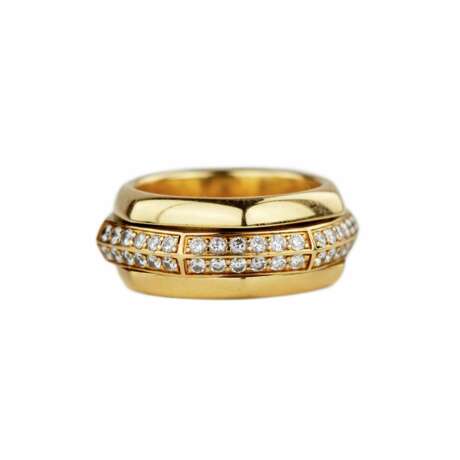 18K gold nut-shaped ring set with diamonds. Piaget Possession. - photo 3