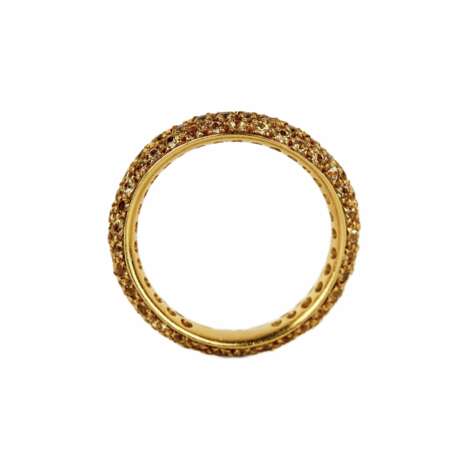 Bague en or jaune 18 K. Pomellato, avec anneau Wave en saphir jaune. - photo 3