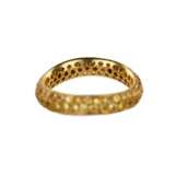 18K yellow gold ring. Pomellato, with Yellow Sapphire Wave Band. - Foto 4