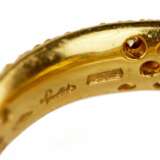 18K yellow gold ring. Pomellato, with Yellow Sapphire Wave Band. - Foto 5