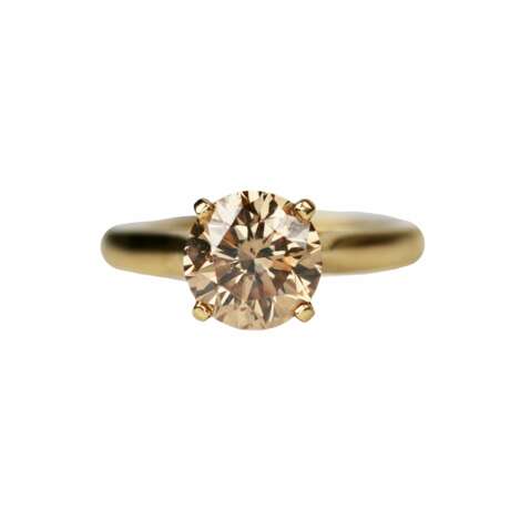 Gold 18K diamond ring. - photo 3