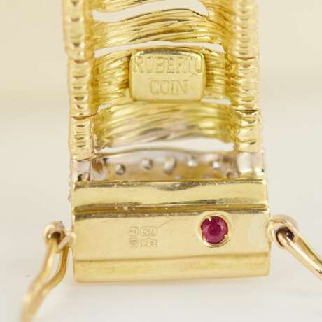 Ювелирный комплект Roberto Coin Diamond Gold Elephant Skin. - фото 6