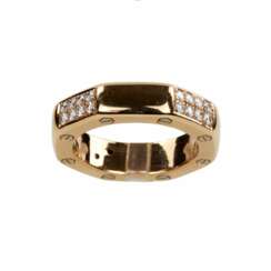 Ring in 18K gold with diamonds.