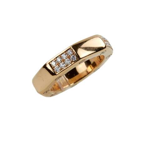Ring in 18K gold with diamonds. - photo 2