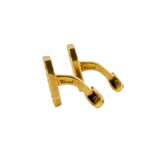 Gold Chopard cufflinks with guilloche and diamonds. - photo 3