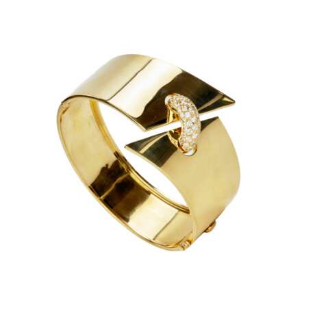 18 carat gold bracelet with diamonds. - Foto 3