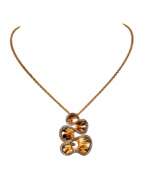 Halsketten. de Grisogono Zigana gold necklace with diamonds.