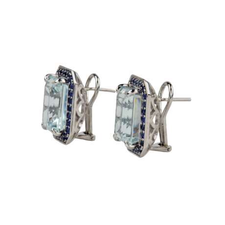 Spectacular ladies set in white gold with aquamarines, sapphires and diamonds. - photo 10