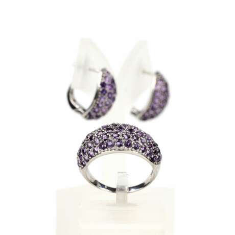 Jewelry set with amethysts - photo 1