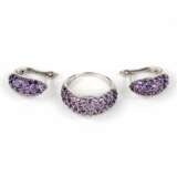 Jewelry set with amethysts - photo 2