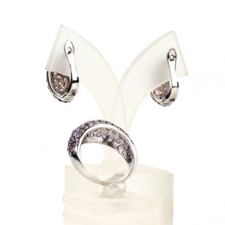 Jewelry set with amethysts - photo 6