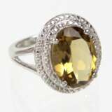 Silver ring with Citrine. - photo 1