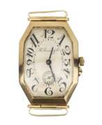 Overview. Gold Moser wristwatch. 1920-40.