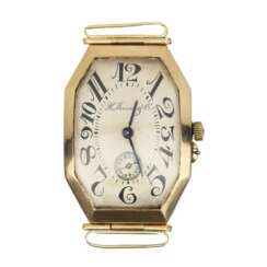Gold Moser wristwatch. 1920-40.