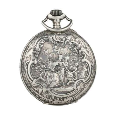 Серебряные карманные часы Павла Буре. Конца 19 века. - фото 3