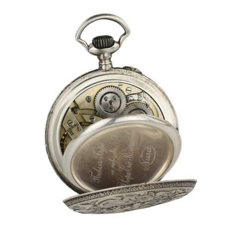 Серебряные карманные часы Павла Буре. Конца 19 века. - фото 6