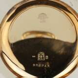 Золотые карманные часы Uyisse Nardin рубежа 19-20 веков. В коробке и с золотой цепочкой. - фото 7